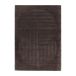 NJRD Tapis en laine Levels Circles Marron, 170x240 cm