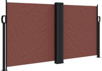 vidaXL Windscherm uittrekbaar 120x1000 cm bruin