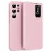 Samsung Étui à rabat Smart Clear View avec fente pour cartes pour Galaxy S24 Ultra - Rose