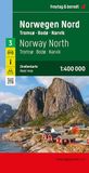 NORVEGE F&B Wegenkaart Noorwegen 3 - Noord - Narvik: Wegenkaart Schaal 1 : 400.000: AK 0657