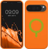 kwmobile telefoonhoesje geschikt voor Google Pixel 10 Pro XL - Hoesje met magneet compatibel met MagSafe - Smartphone case in fruitig oranje