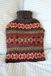 Pachamama Moray Warmwaterkruik met Wollen Hoes - 2 Liter - Fair Trade - Grijs/Donker Rood/Creme/Oranje/Groen