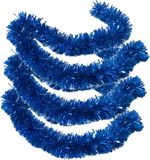 Ger Import Kerstslingers - 3 stuks - Blauw - Folieslinger - 180 x 12 cm