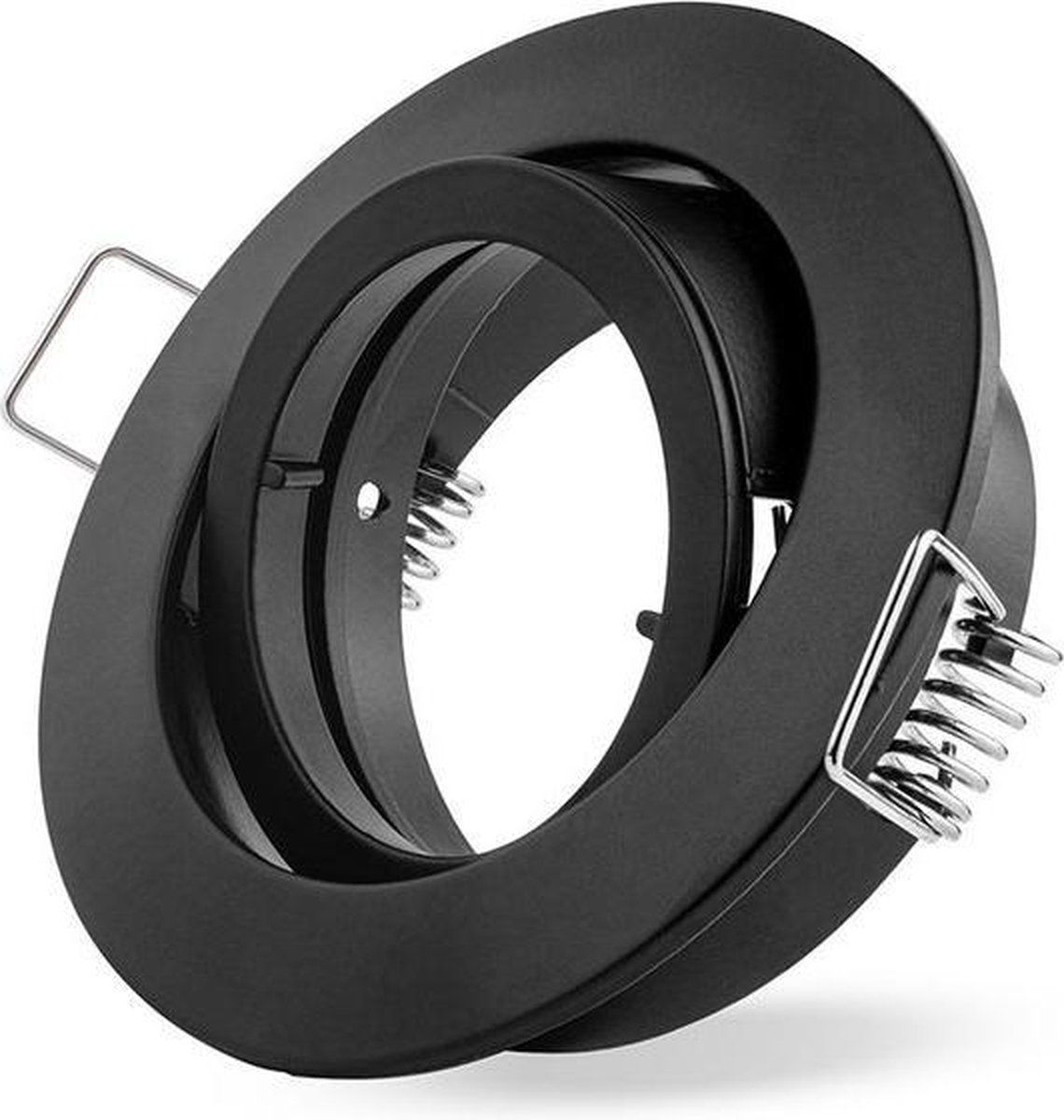 LEDmaxx Inbouwspot GU10 zwart kantelbaar | Aluminium