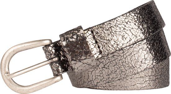 Legend Dames - Leren riem - Zilver - 85cm