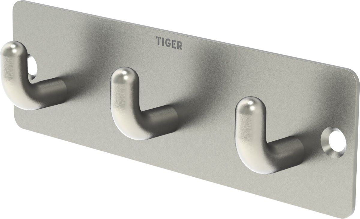 Tiger Rack Pinky Haak - RVS Geborsteld