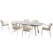 4 Seasons Outdoor Manolo Barista dining tuinset 240x103xH75 cm 7 delig latte Taste 4SO