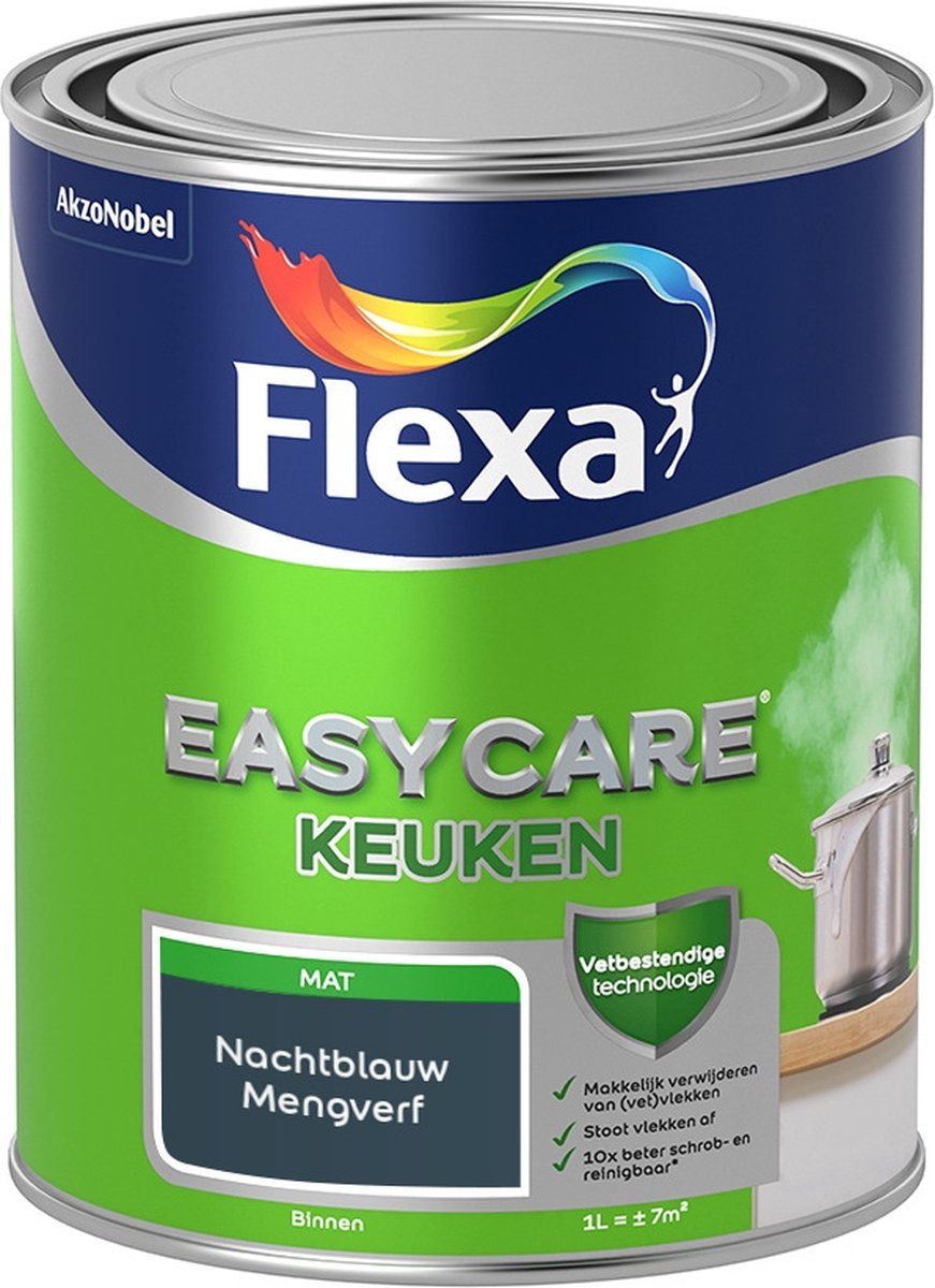 FLEXA Easycare Muurverf - Nachtblauw (2019) - 1 liter