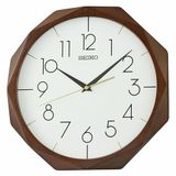 Seiko Wandklok van hout, bruin