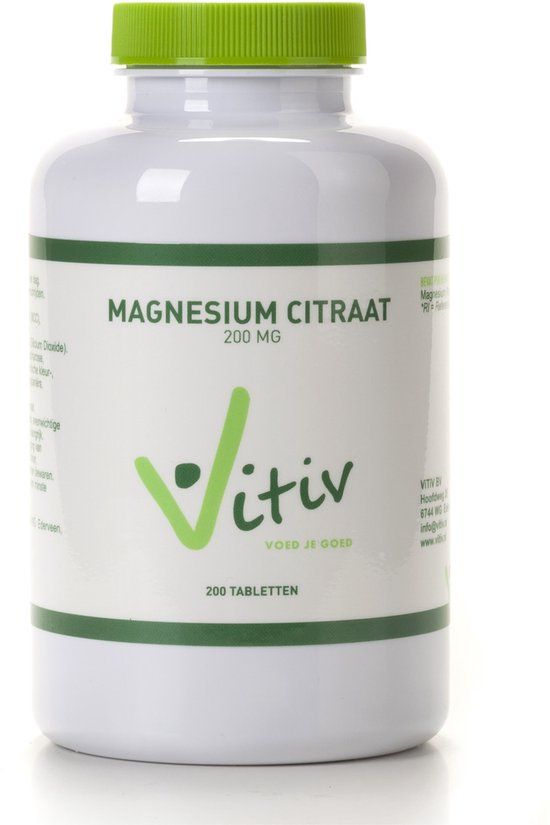 Vitiv Magnesium Citraat 200mg 200 Tabletten
