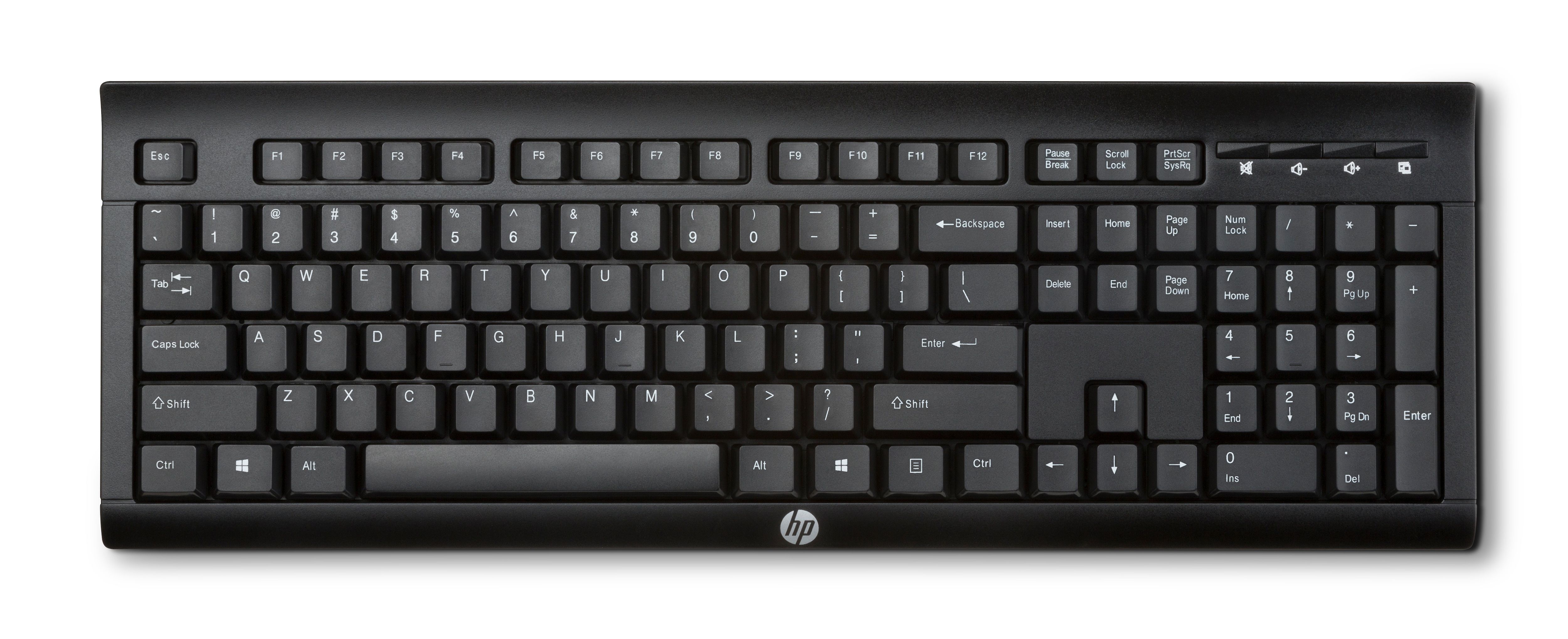 HP K2500 Draadloos Toetsenbord - Zwart - QWERTY - EU Layout