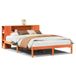 vidaXL Bed met Boekenkast Grenenhout Wasbruin 150x200 cm