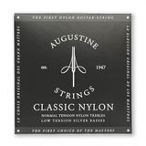 Augustine Classic Nylon - Zwart - 6-Snarenset - Standaard discantsnaren/verzilverde bassnaren - normaal/lage spanning