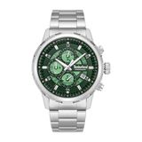 Timberland ILG of Switzerland AG Chronograaf Hampton Harbour Polshorloge Mannen Zilverkleurig Staal Groen
