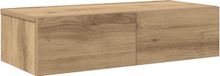 vidaXL Wandschap met lades 60x26,5x15 cm bewerkt hout artisanaal eiken