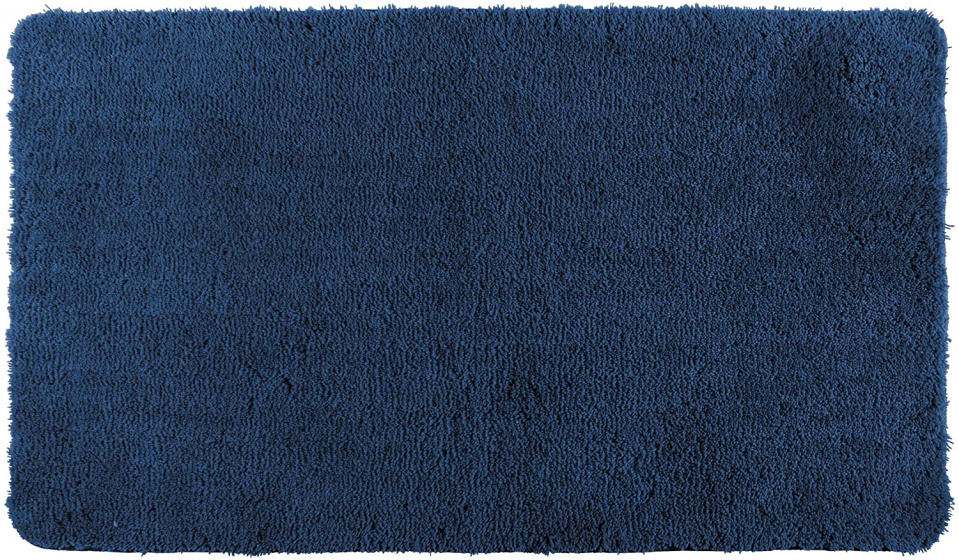 WENKO badmat Belize 60 x 90 cm polyester marineblauw