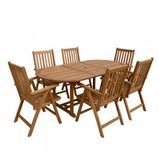 AXI Marzi/Nuria 180-240 cm Dining Tuinset 7-delig Teak