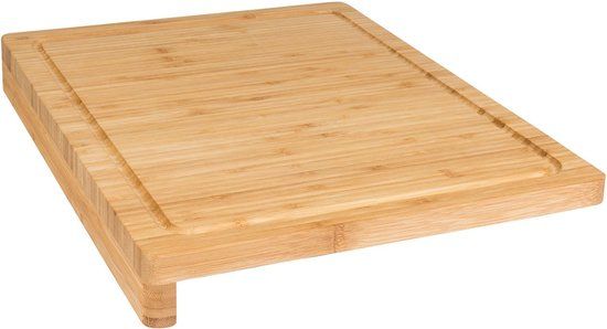 5Five® Bamboe Snijplank voor het aanrecht - 35cm x 24cm - Met omhoogstaande randen