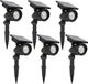 KS Verlichting Set 6 Pièces Spot de Jardin Solaire LED Noir
