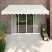 Maison Exclusive - Parasol électrique à commande manuelle, couleur crème, 3,5 x 2,5 mètres