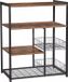 And OutdoorMatch Armoire de cuisine Gremeldo - Industriel - Sur roulettes - Marron - 80x35x95cm