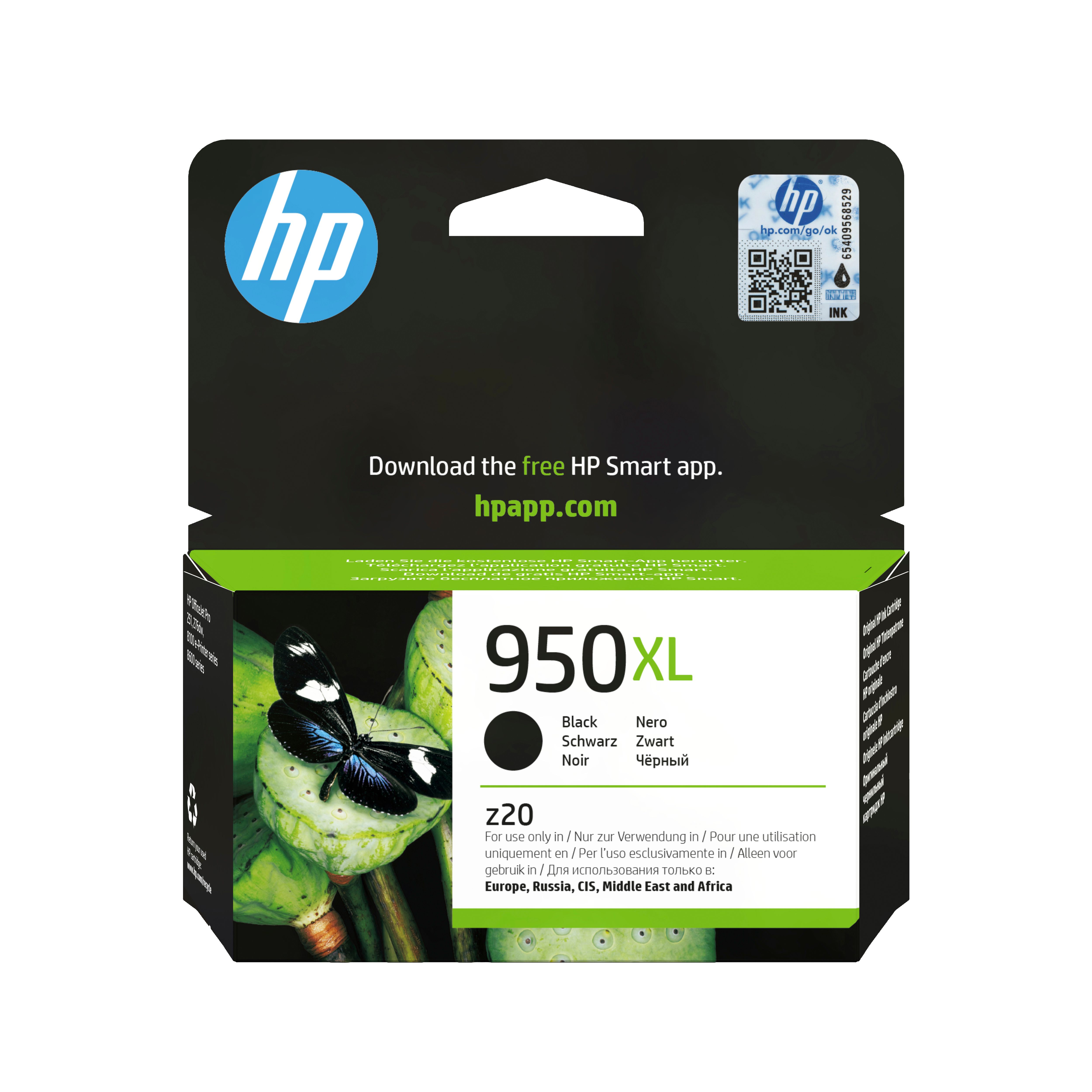 HP 950XL Black Ink Cartridge - High Yield - Original