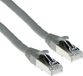 ACT Grijze 10 meter LSZH SFTP CAT6A patchkabel snagless met RJ45 connectoren FB7010