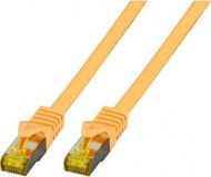 EFB Elektronik MK7001.3Y RJ45 patchkabel S/FTP, Cat.6A, LSZH, Cat.7 ruwe kabel, 3 m, geel