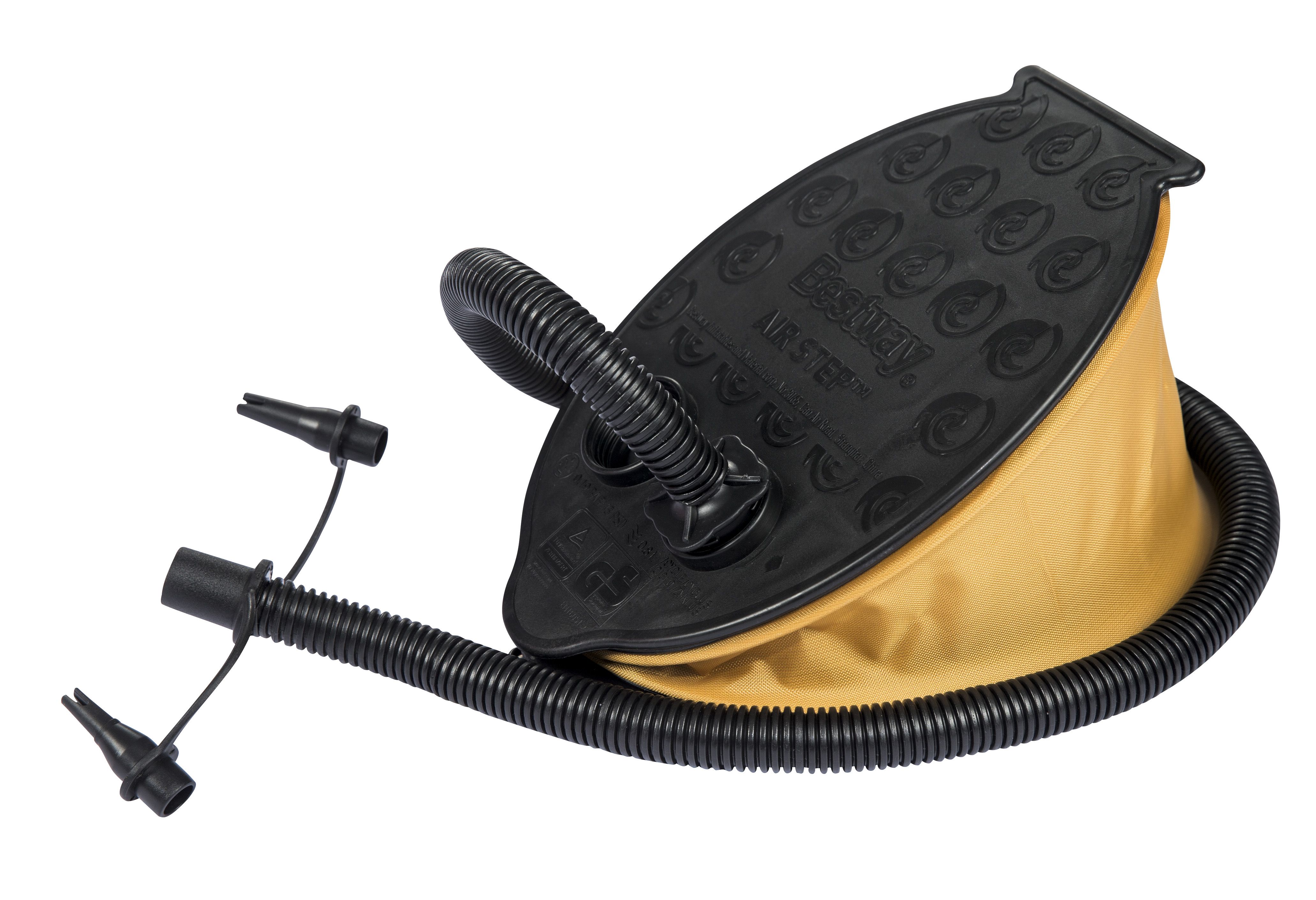 Bestway Voetpomp air step 1400 cc - Zwart/Geel