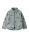 NAME IT Fleece jas 'NMMORLAJS' chocoladebruin / petrol / wit