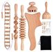 Rouleau de massage en bois - Set de 6 - Hêtre - Appareil de massage