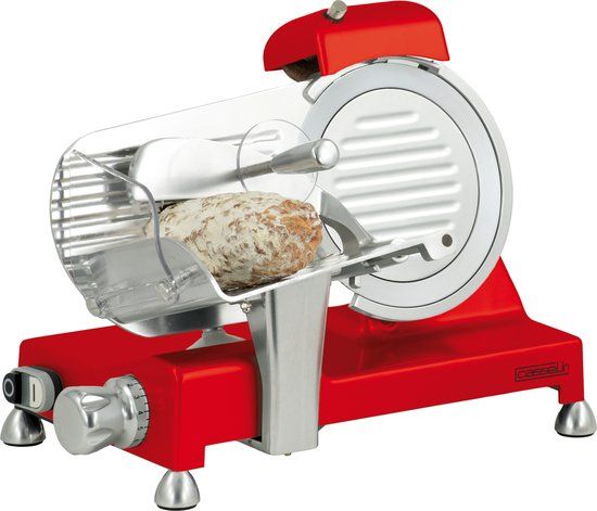 Casselin Meat Slicer - Ø 195 mm - Red - Stainless Steel