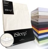 iSleep Katoen-Satijnen Kussenslopen (2 Stuks) - 60x70 cm - Licht Beige