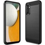 DLH - Achterzijde behuizing voor mobiele telefoon - silicone - zwart - voor Samsung Galaxy A16, A16 5G