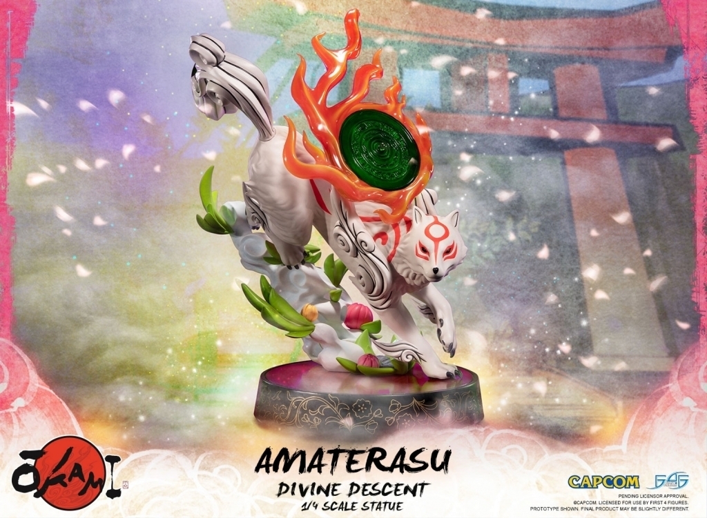 First 4 Figures okami: amaterasu divine descent 1:4 scale statue