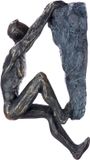 Rawa sculptuur ambitie hangend 10x7x20 polyresin brons
