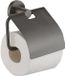 Plieger Vigo Closetrolhouder - Toiletrolhouder Met Klep – 10 jaar garantie – Geborsteld Gunmetal