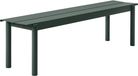 Design Outlet Muuto Linear Steel Bank - L - donkergroen