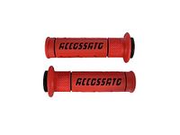 Paar Accossato Paar handgrepen van rood tweecomponenten-rubber met opschrift zwart voor MV Agusta F3 800 (2013-2022)