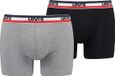 Levi's Brief Boxershorts 2-Pack Zwart Grijs - Maat S - Heren