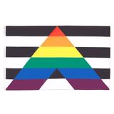 AZ FLAG Vlag Gay Straight Alliance 90x60 cm Polyester 100D 2 Ringen