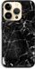 Case Company® iPhone 14 Pro Case - Black Marble - Biodegradable TPU Back Cover