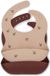 Konges Slojd 2 Pack Silicone Bib with Catch Bib Red Unisex Children Print Adjustable Washable