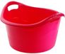 Hega Hogar Grote teil/afwasbak/kuip - kunststof - rond - handvatten - 54 x 32 cm - 38 liter - rood