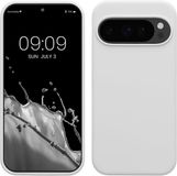 kwmobile telefoonhoesje geschikt voor Google Pixel 10 / Pixel 10 Pro - Hoesje met siliconen coating - Smartphone case in mat wit