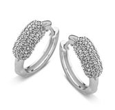 Orphelia oorring Front Pave Zirconium Sterling Zilver 925
