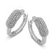Orphelia oorring Front Pave Zirconium Sterling Zilver 925