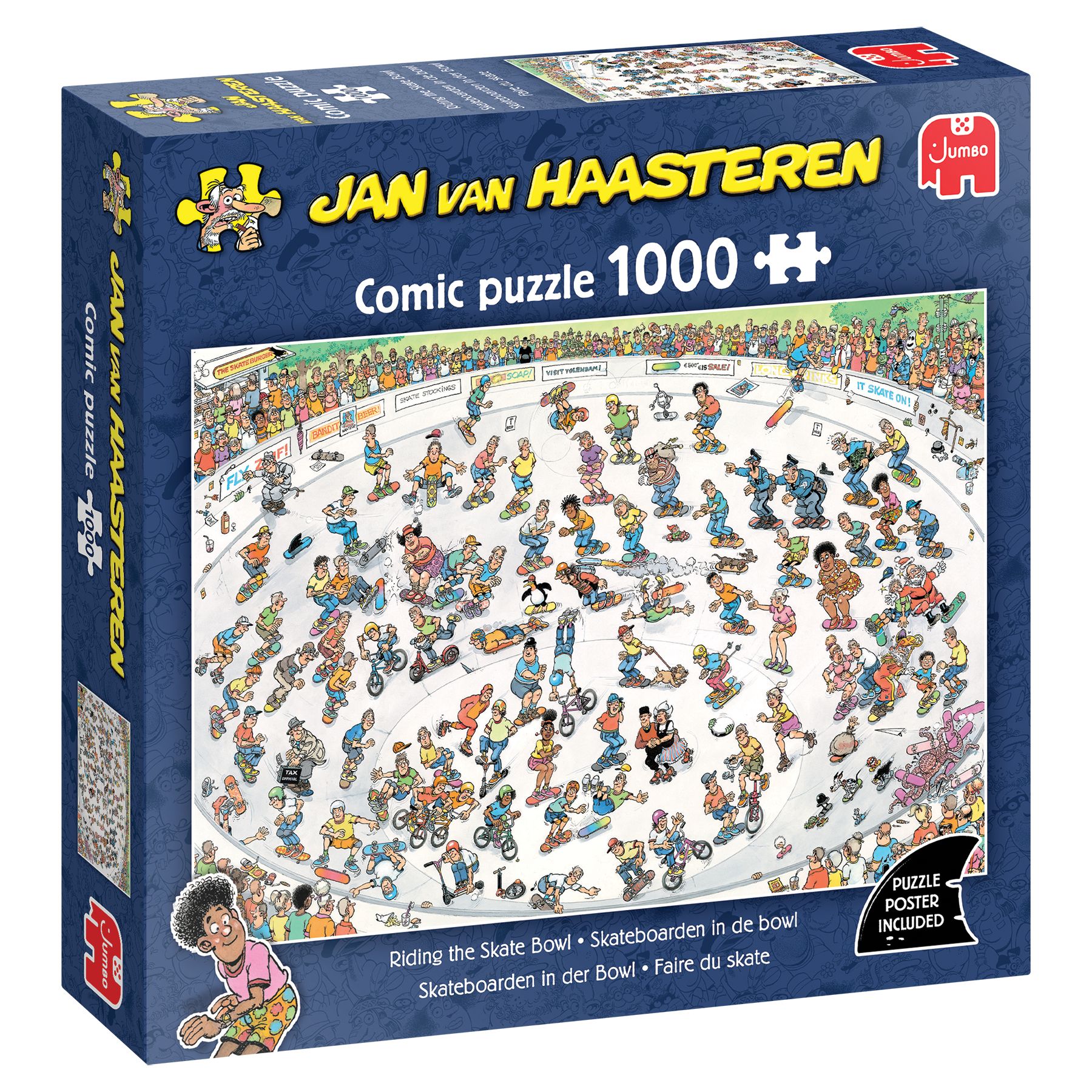 Jumbo Jan van Haasteren Skateboarden in de bowl - 1000 stukjes puzzel - Legpuzzel