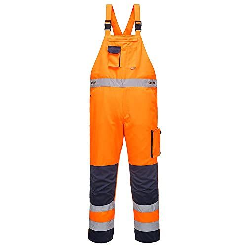 Portwest TX52 Dijon Hi-Vis Amerikaanse Overall - Oranje/Marine - Maat M