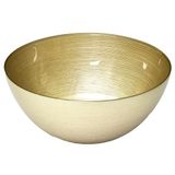 HOME DECO FACTORY KA6220 Elegant Gold Glass Salad Bowl D28 cm